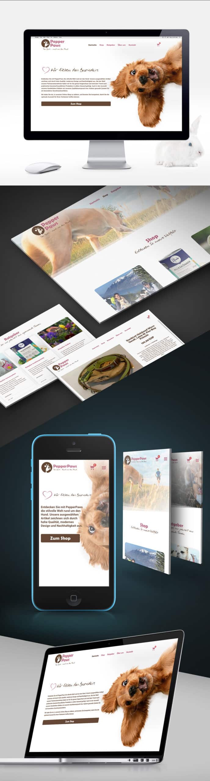 PepperPaws 1 PepperPaws Webentwicklung - Webdesign e-commerce Referenz kuenzl.dev